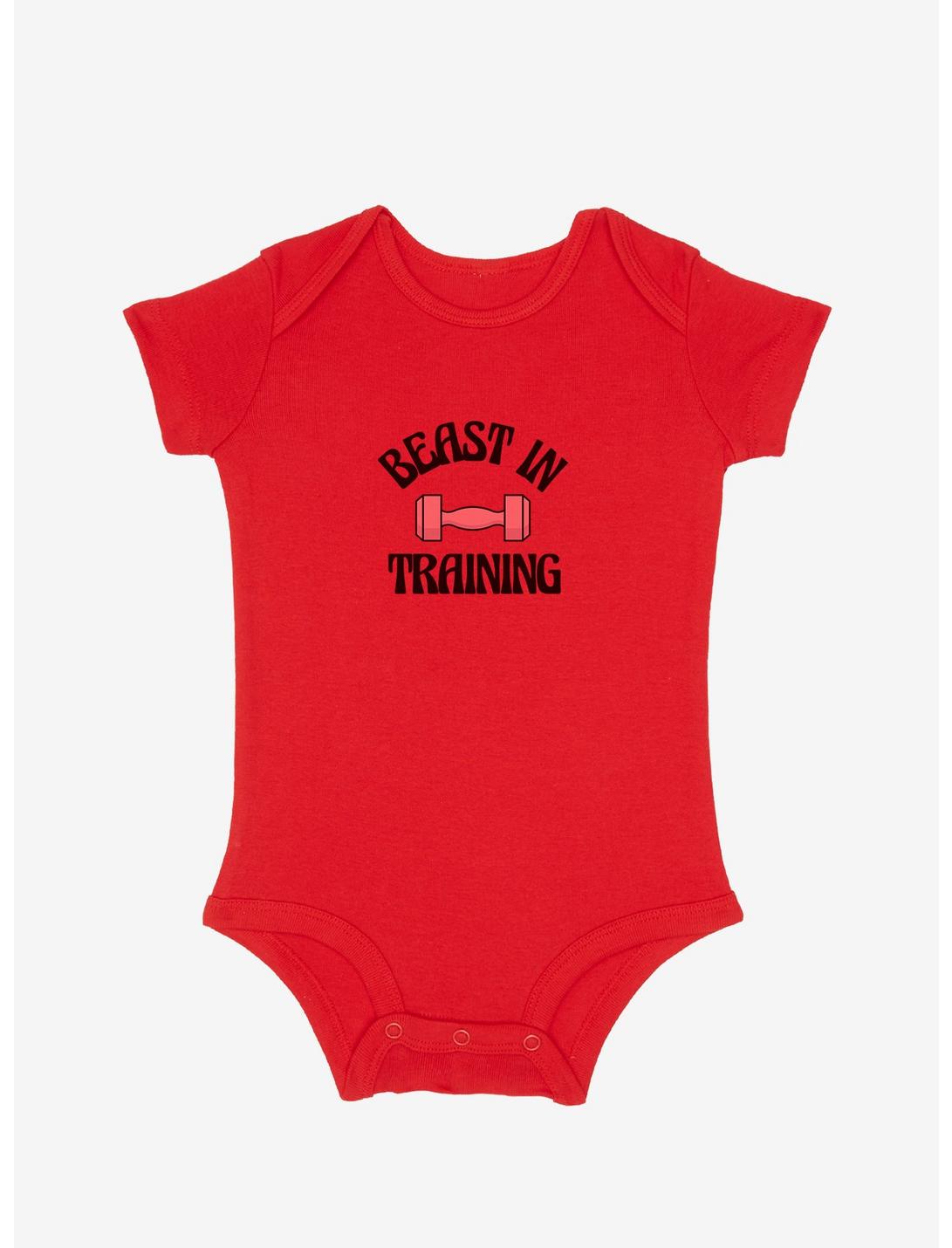 Mommy & Me Beast In Training Infant Bodysuit, RED, hi-res