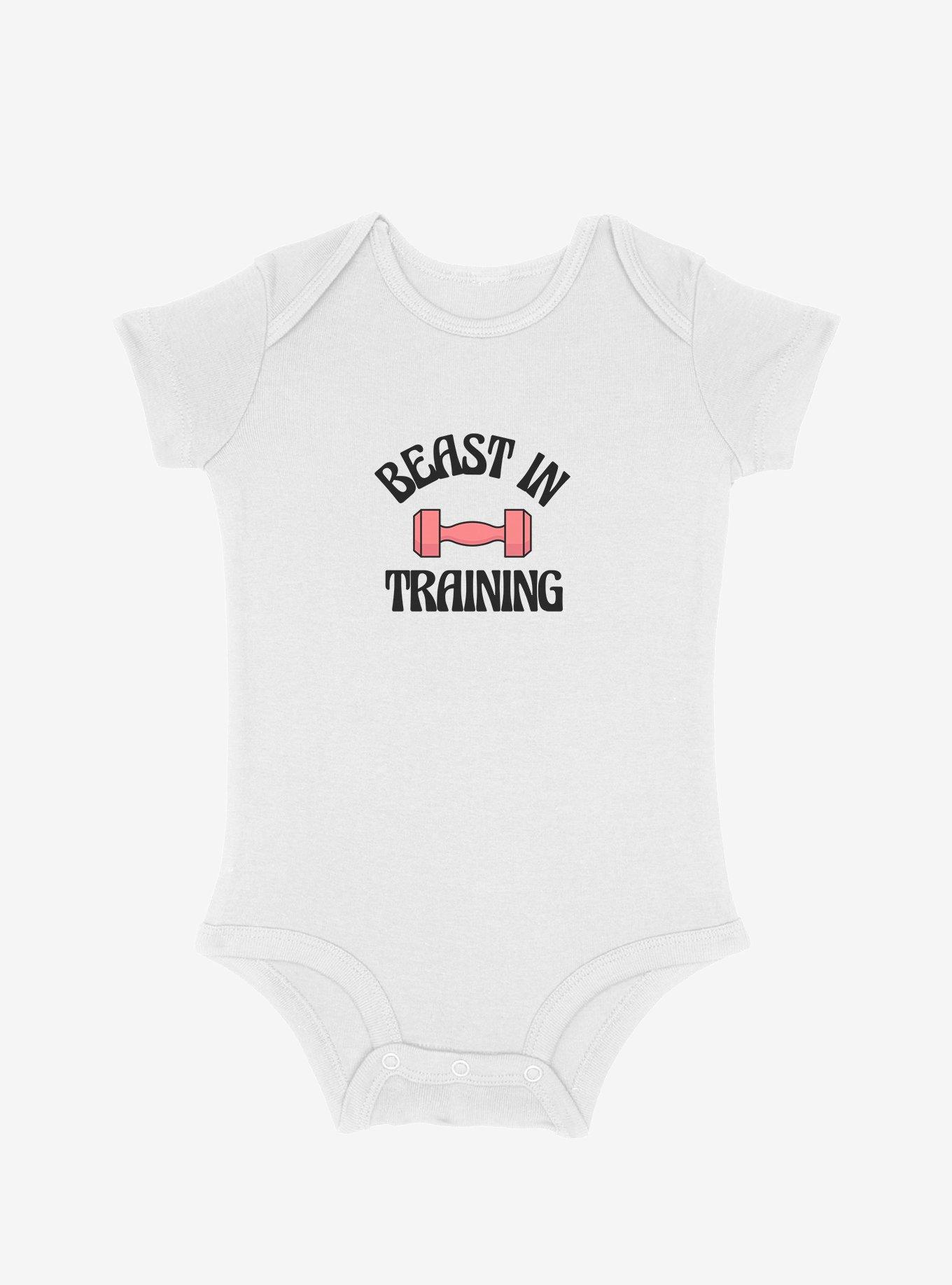 Mommy & Me Beast In Training Infant Bodysuit, WHITE, hi-res