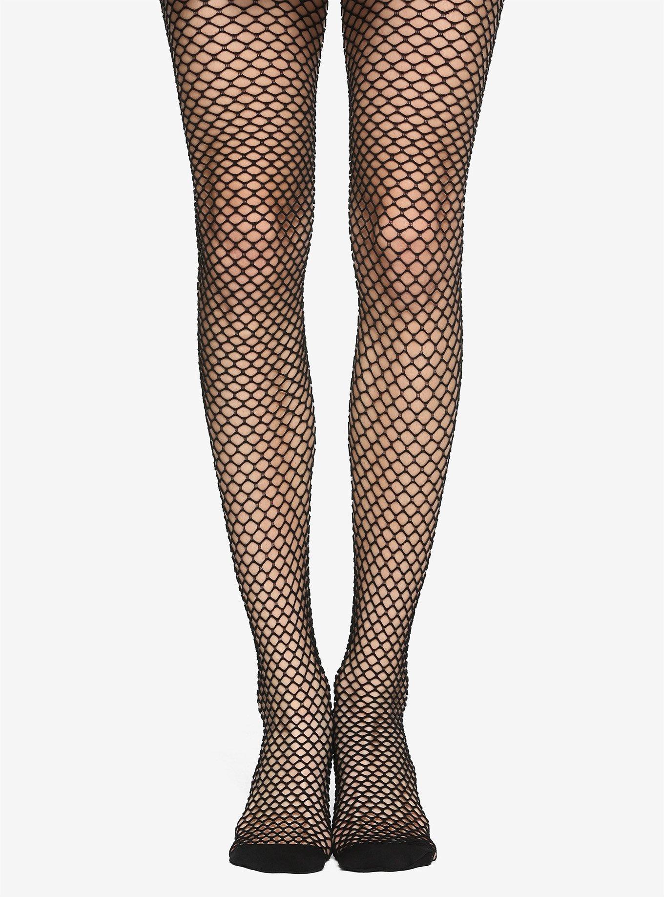 Big Hole Fishnet on Nylon Spandex Black