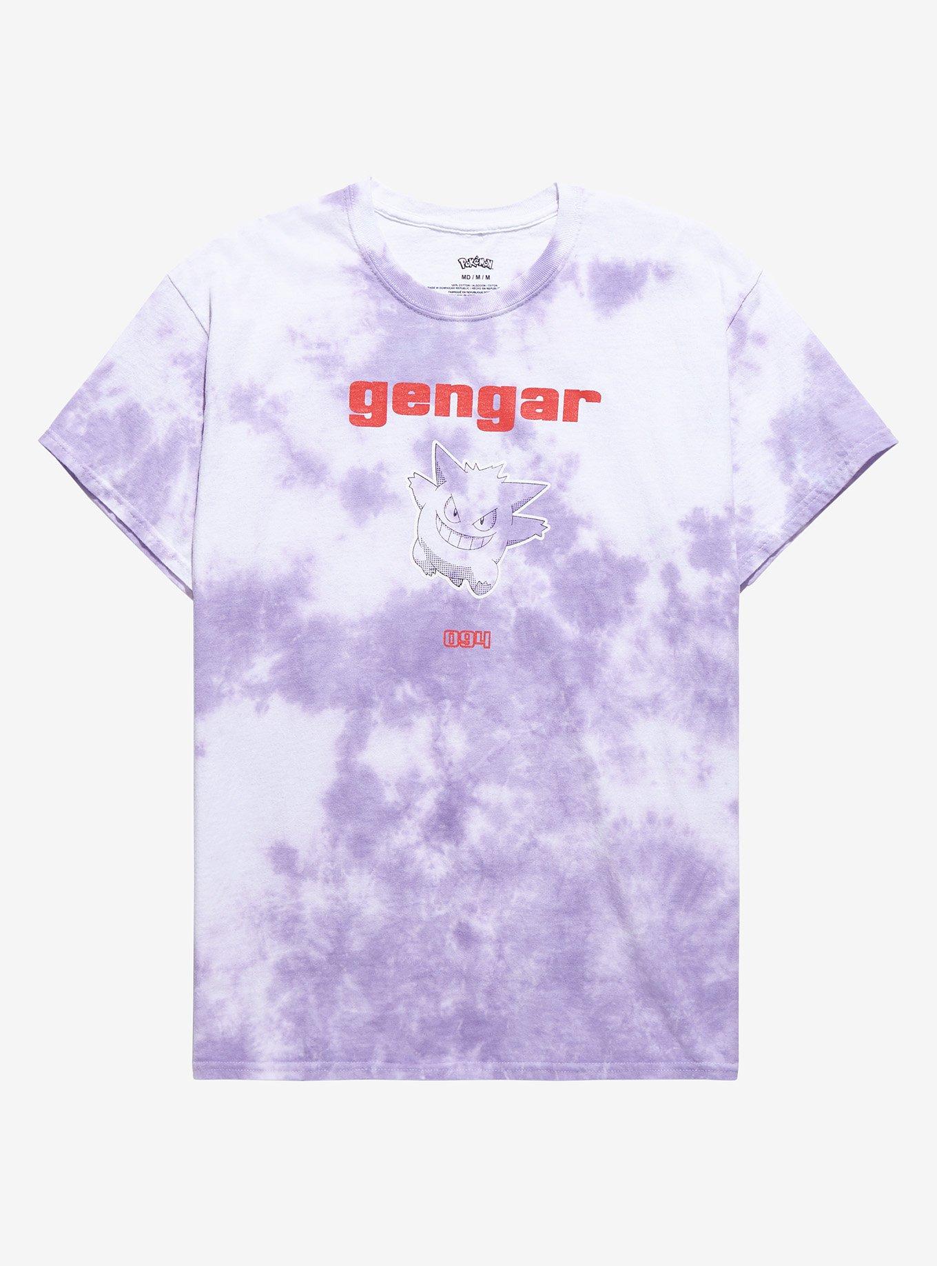 Pok&eacute;mon Gengar Evolutions Tie-Dye T-Shirt - BoxLunch Exclusive, LILAC, hi-res