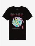 Disney Mulan Magnolia Blossom T-Shirt - BoxLunch Exclusive, BLACK, hi-res