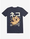 Kawaii Feline T-Shirt, NAVY, hi-res