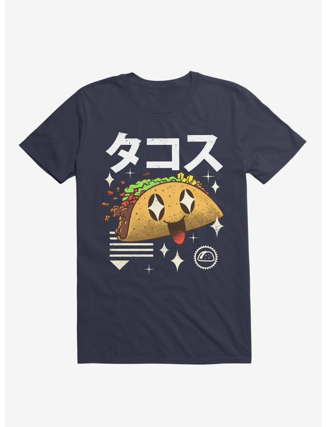 Kawaii Taco T-Shirt, NAVY, hi-res