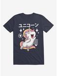 Kawaii Unicorn T-Shirt, NAVY, hi-res