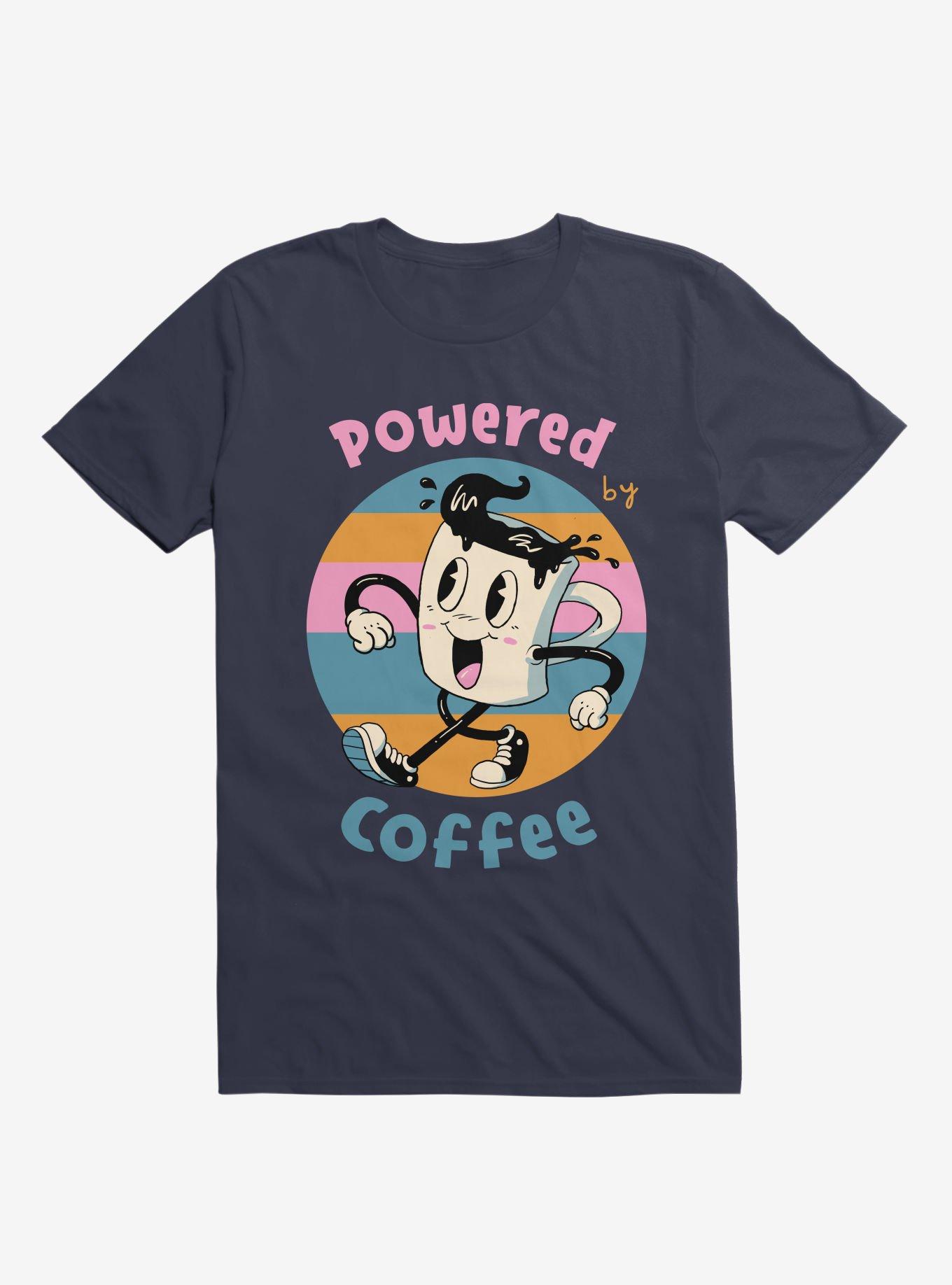 Powered By Coffee T-Shirt, NAVY, hi-res