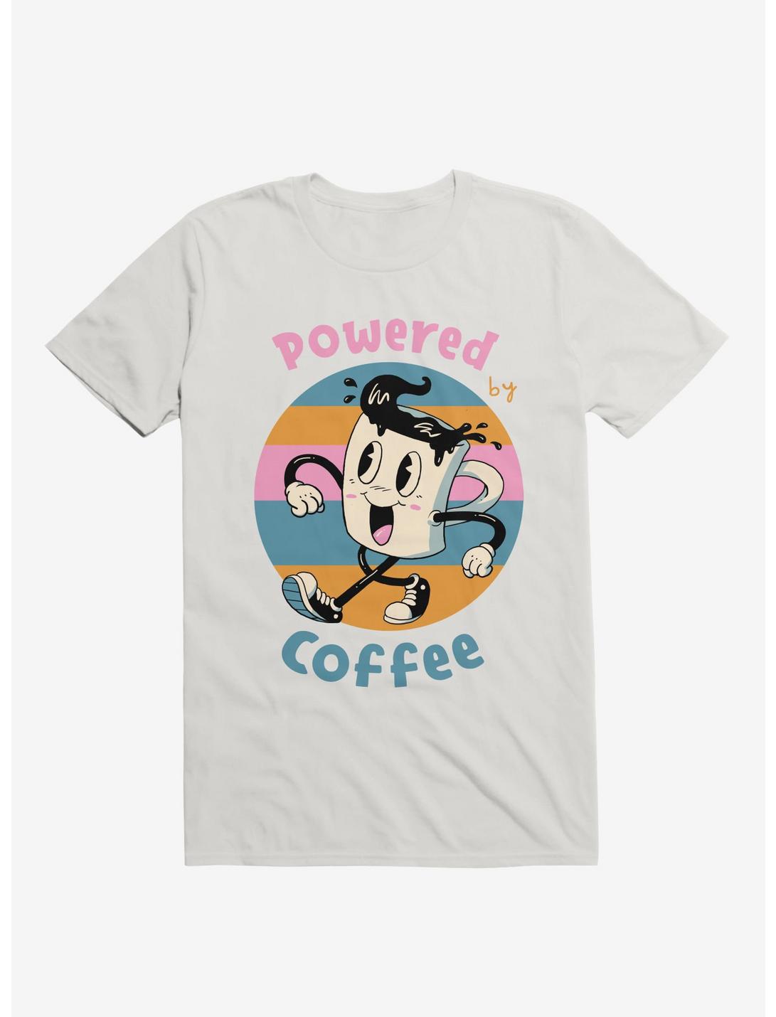 Powered By Coffee T-Shirt, WHITE, hi-res