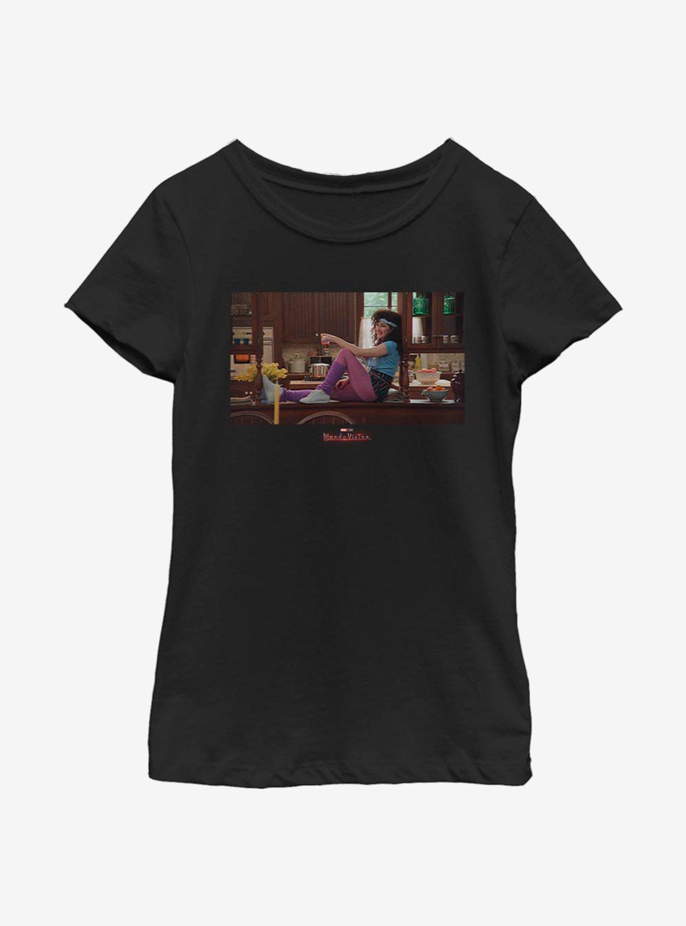 Marvel WandaVision Nosy Agnes Youth Girls T-Shirt, BLACK, hi-res