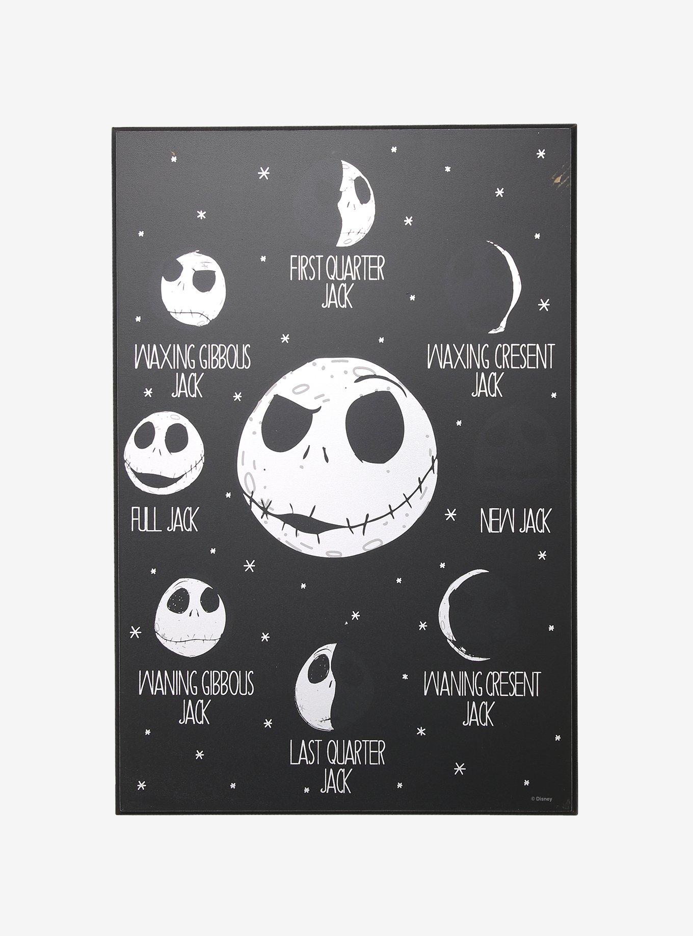 The Nightmare Before Christmas Moon Phase Wood Wall Art, , hi-res