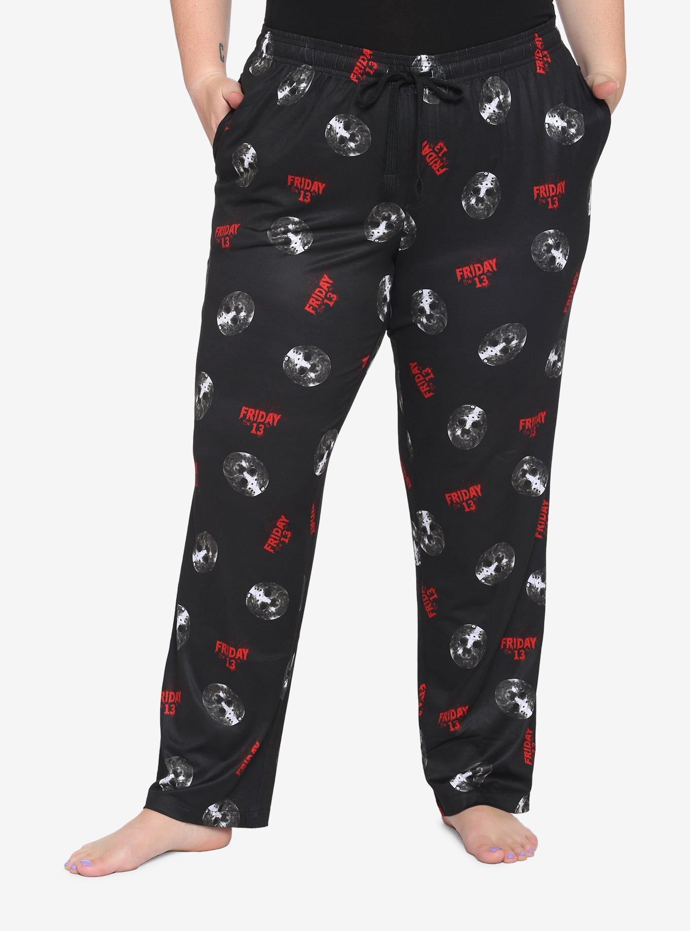 Friday The 13th Jason Pajama Pants Plus Size, MULTI, hi-res