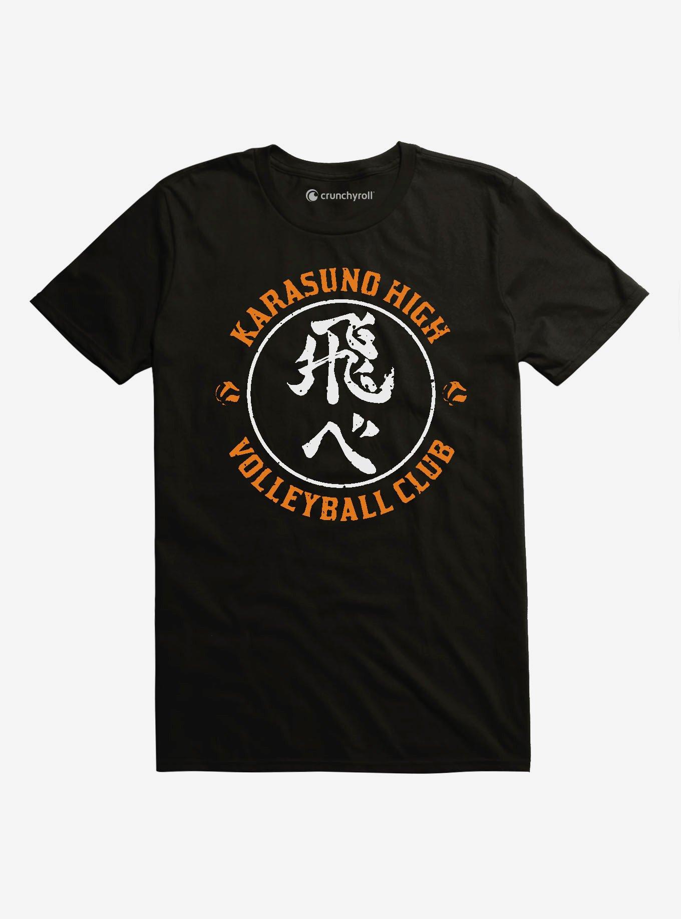 Haikyu!! Karasuno High Print T-Shirt, BLACK, hi-res