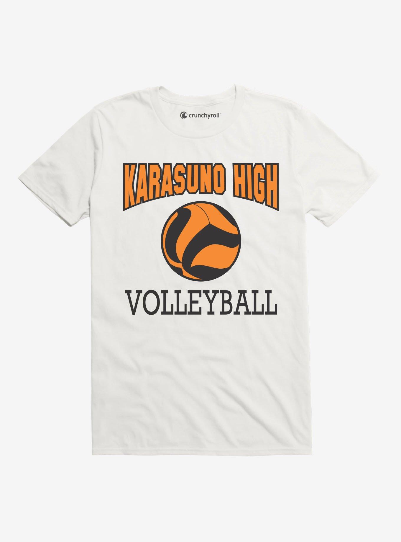 Haikyu!! Karasuno Volleyball Print T-Shirt, WHITE, hi-res