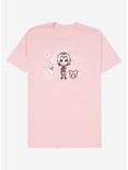 tokidoki x Naruto Shippuden Sakura with Flowers T-Shirt - BoxLunch Exclusive, LIGHT PINK, hi-res