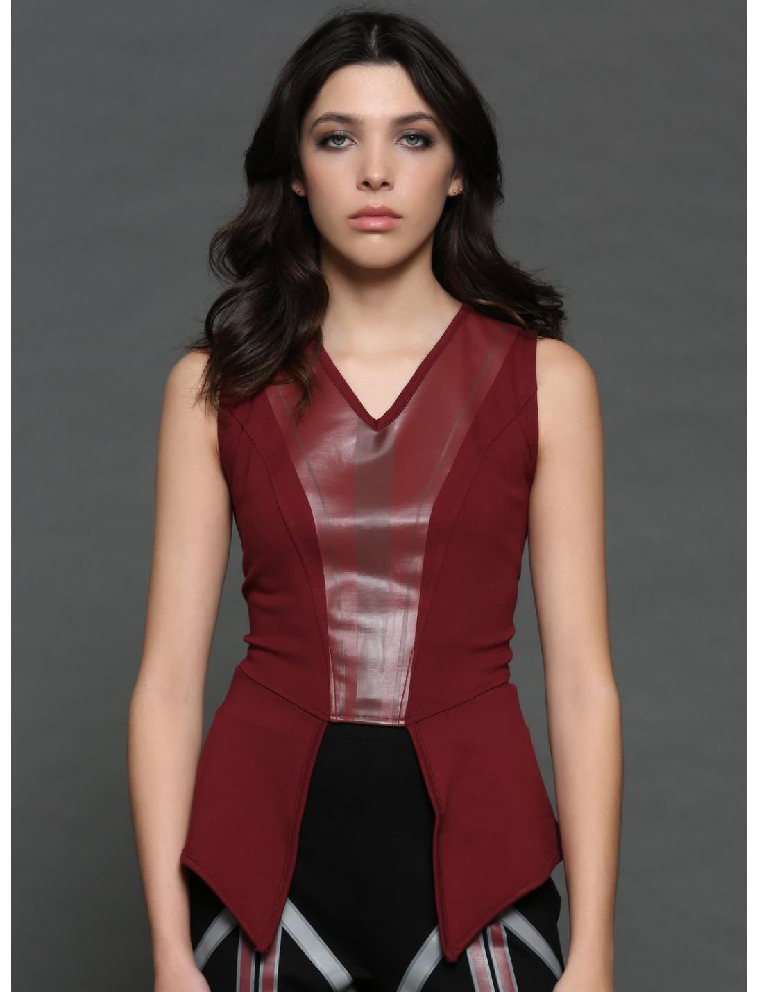 Her Universe Marvel WandaVision Scarlet Witch Replica Top, RED, hi-res