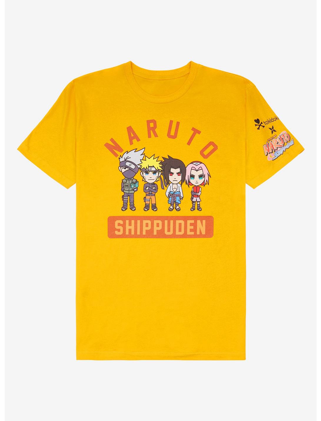 tokidoki x Naruto Shippuden Team 7 T-Shirt - BoxLunch Exclusive, ORANGE, hi-res