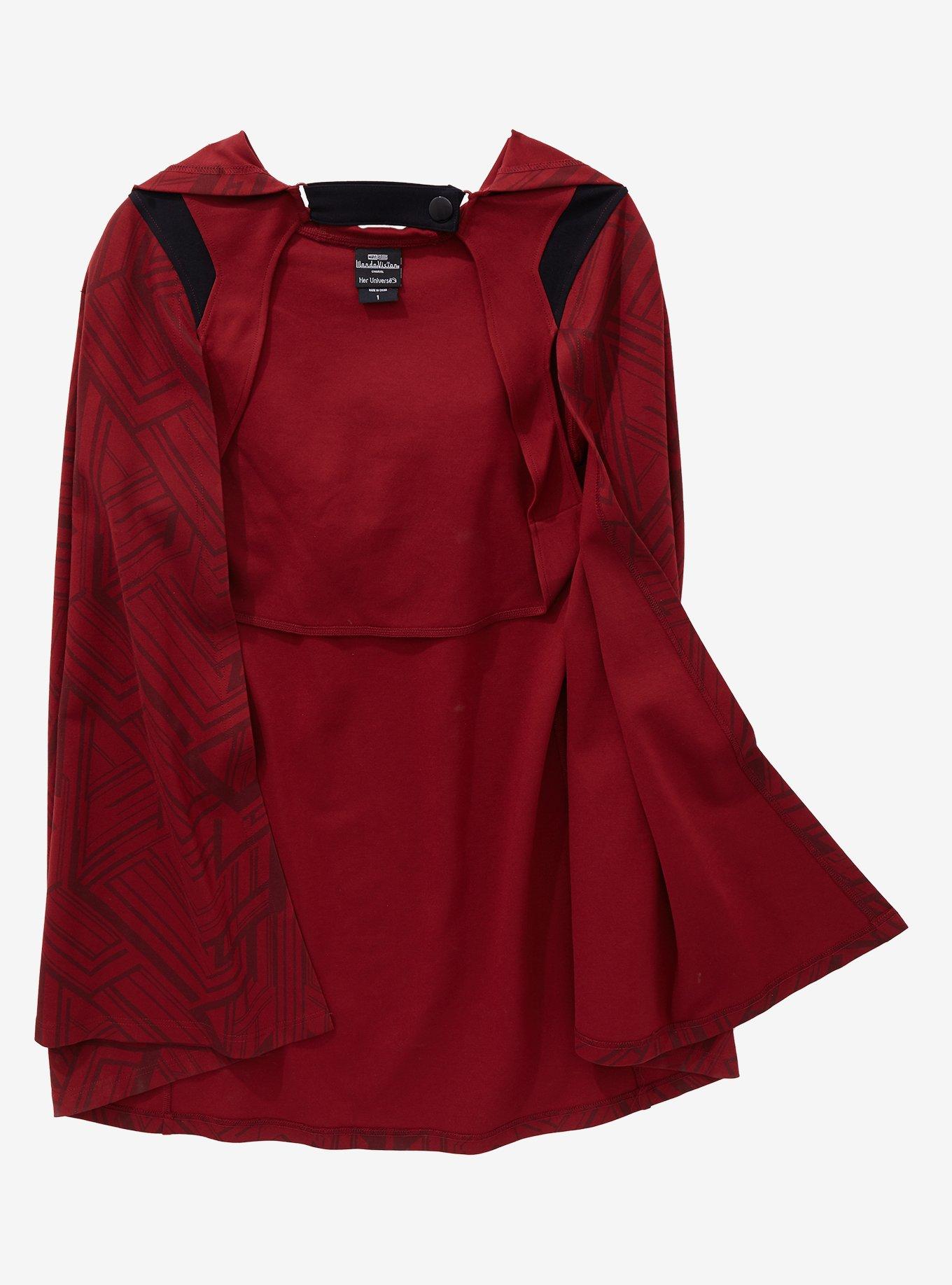 Her Universe Marvel WandaVision Scarlet Witch Replica Cape, DARK RED, hi-res