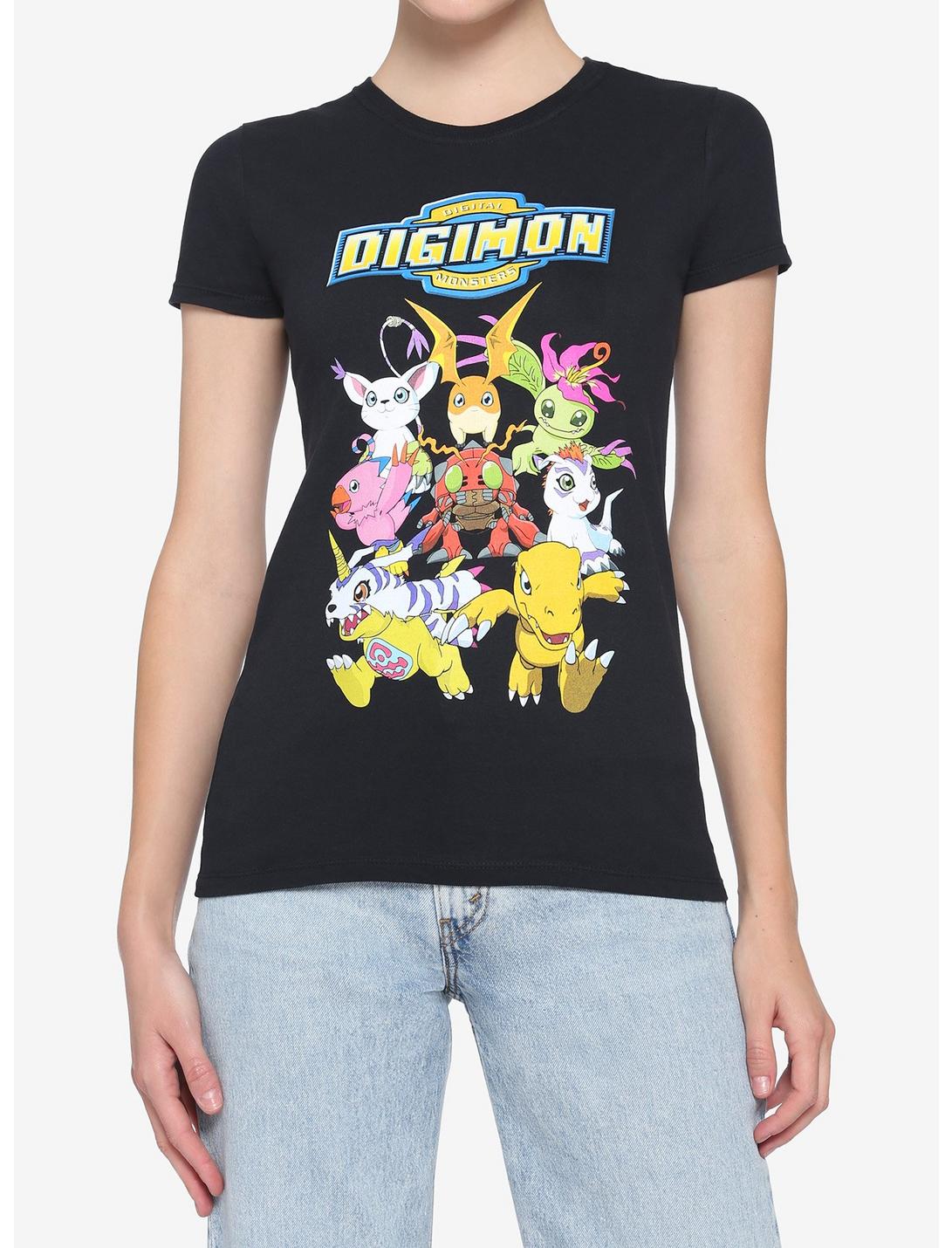 Digimon Group Girls T-Shirt, MULTI, hi-res