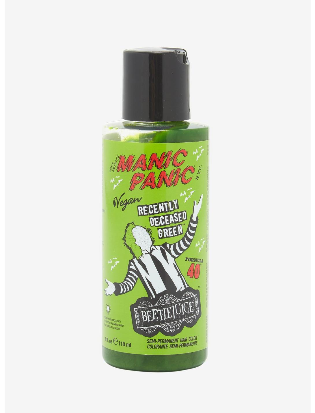 Manic Panic Beetlejuice Recently Deceased Green Semi-Permanent Hair Dye, , hi-res