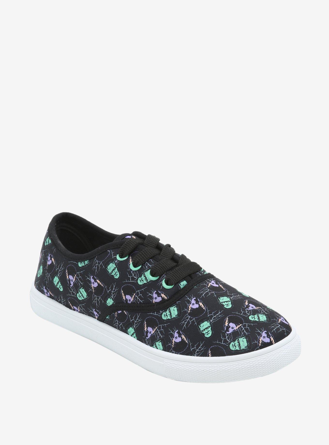 Universal Monsters Frankenstein Lace-Up Canvas Sneakers | Hot Topic