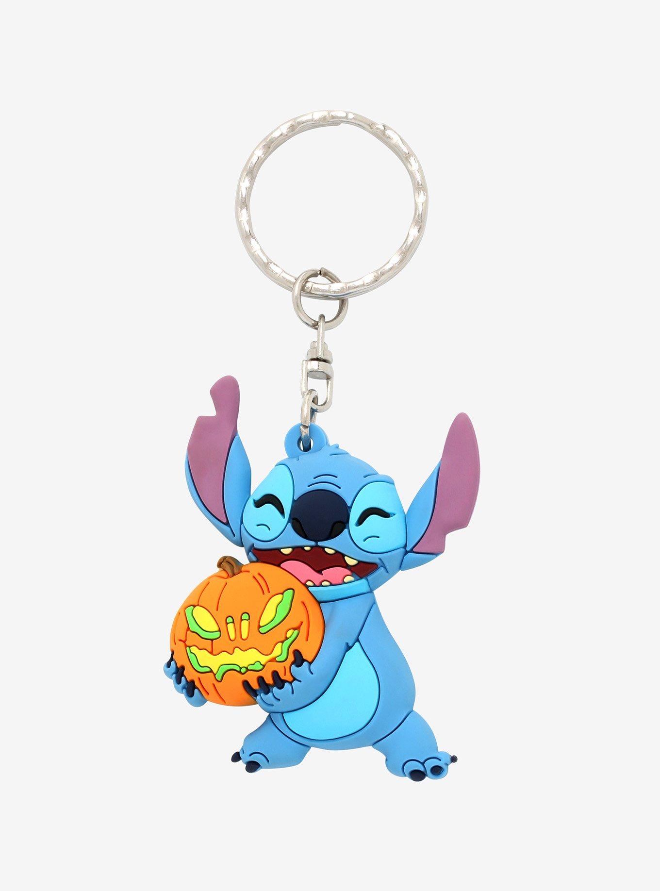 Wholesale Disney Stitch Keychains Cartoon Lilo and Stitch Car Key Handbag  Accessories Anime Keyring Key Chains Christmas Gift