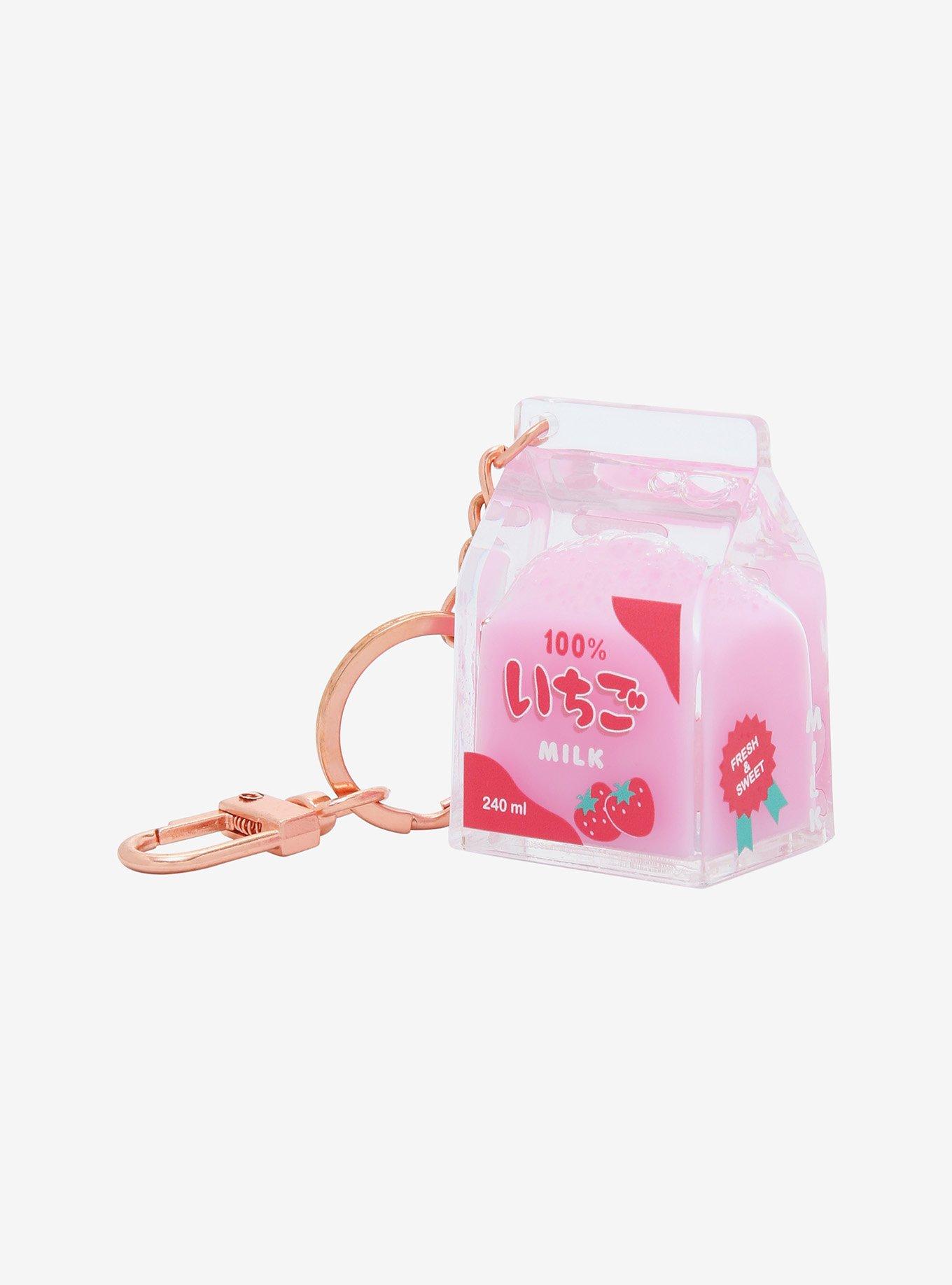 Strawberry Milk Figural Key Chain, , hi-res