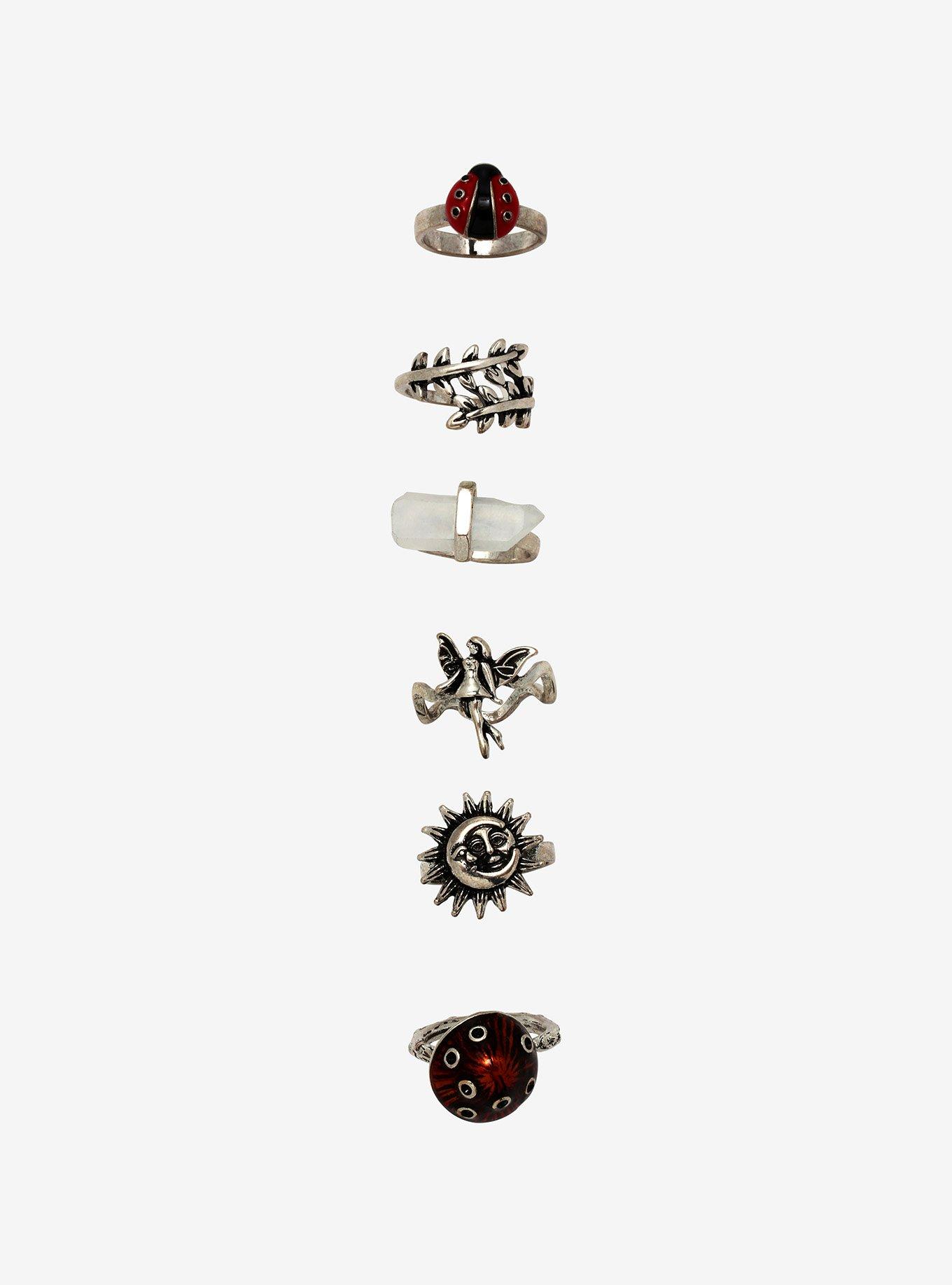 Ladybug Fairy & Mushroom Ring Set, , hi-res