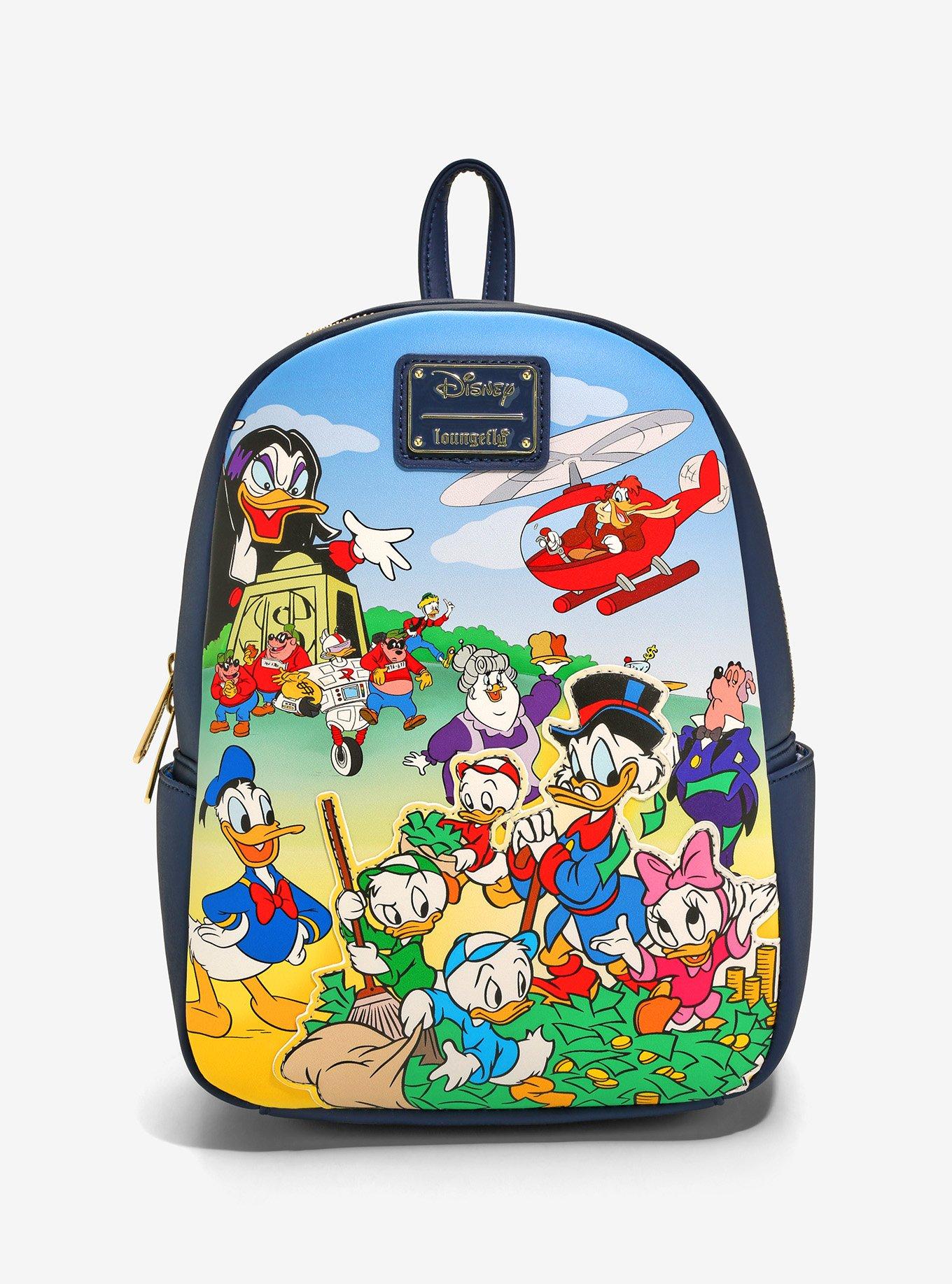Loungefly Disney Ducktales Mini Backpack Scrooge McDuck Huey Dewey
