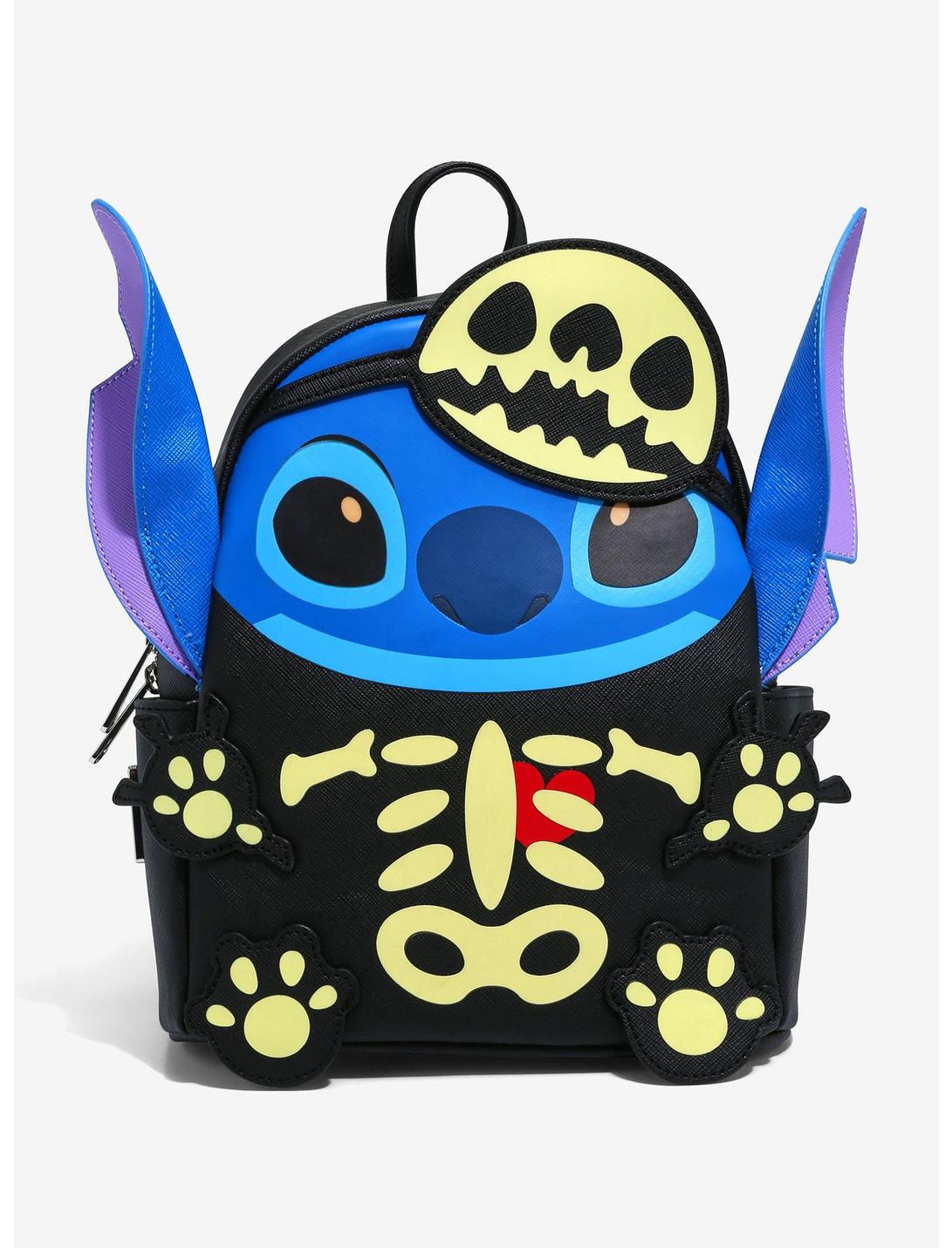 Her Universe Disney Lilo & Stitch Skeleton Stitch Glow-in-the-Dark Mini Backpack - BoxLunch Exclusive, , hi-res