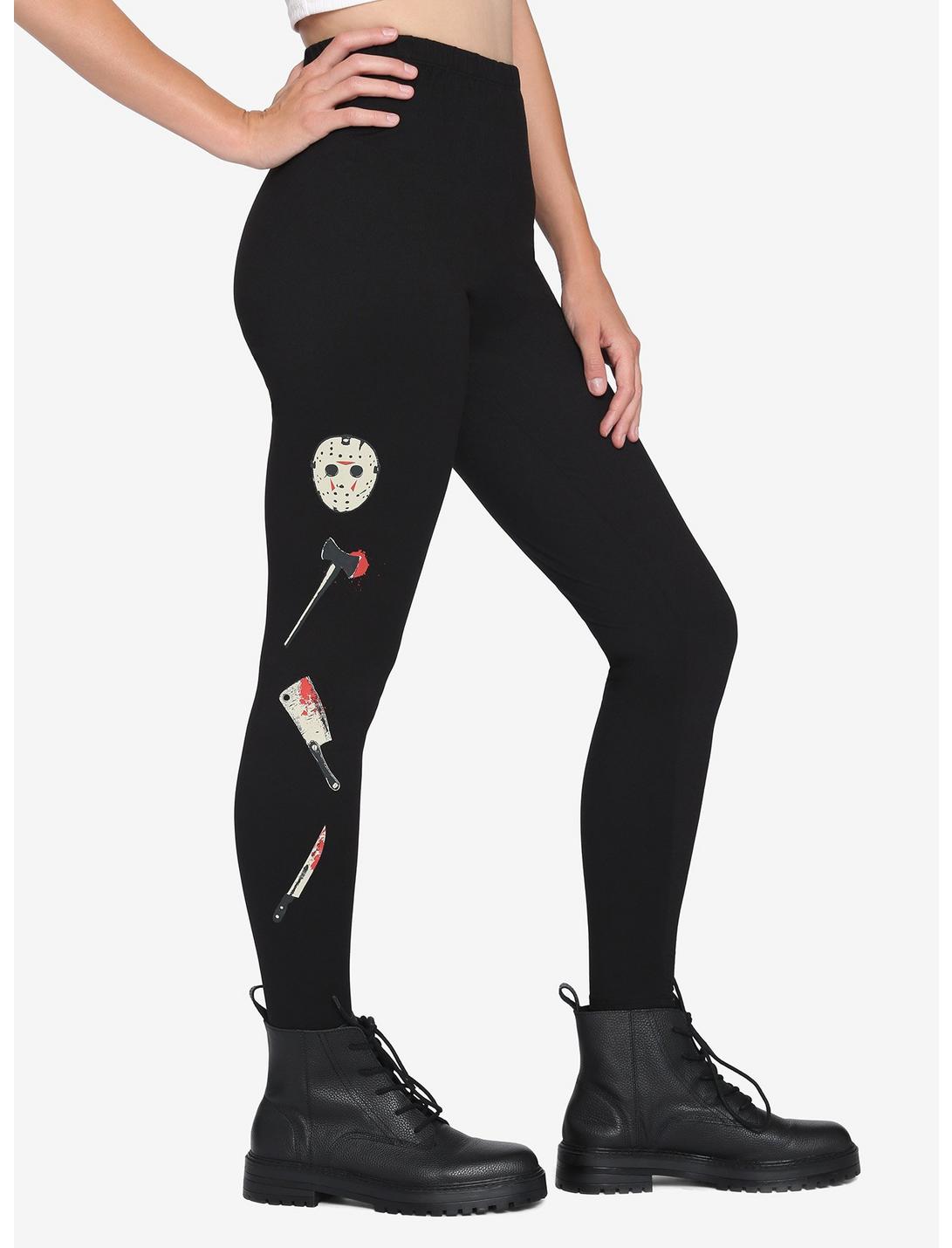 Friday The 13th Stacked Icons Leggings, MULTI, hi-res