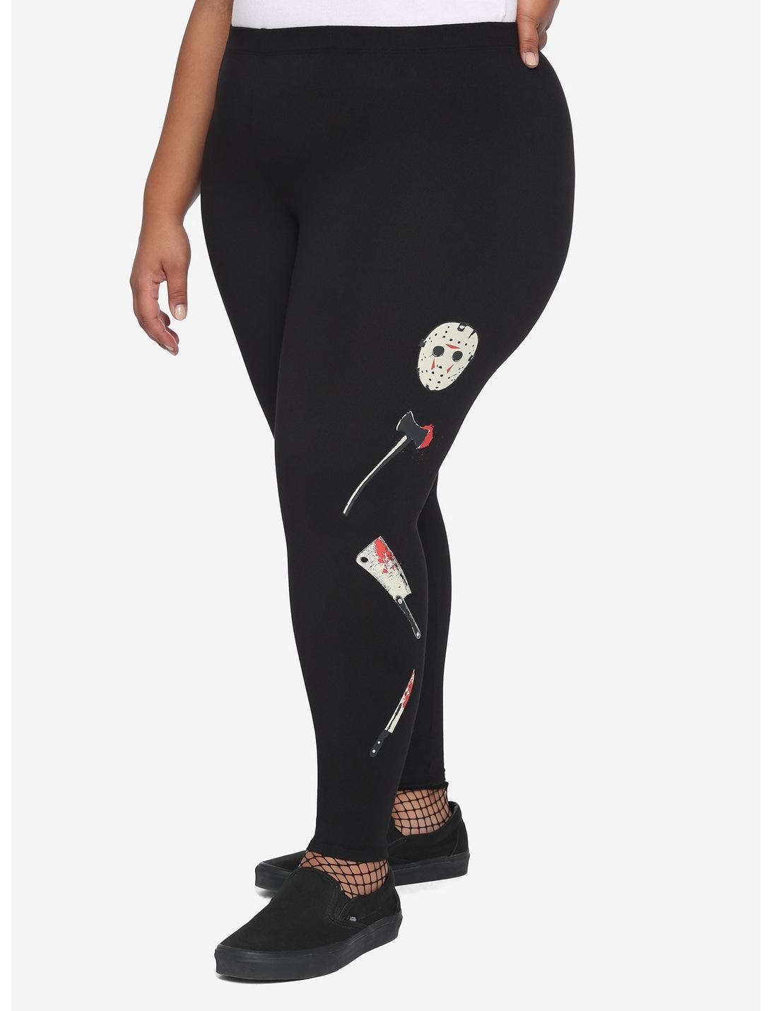 Friday The 13th Stacked Icons Leggings Plus Size, MULTI, hi-res