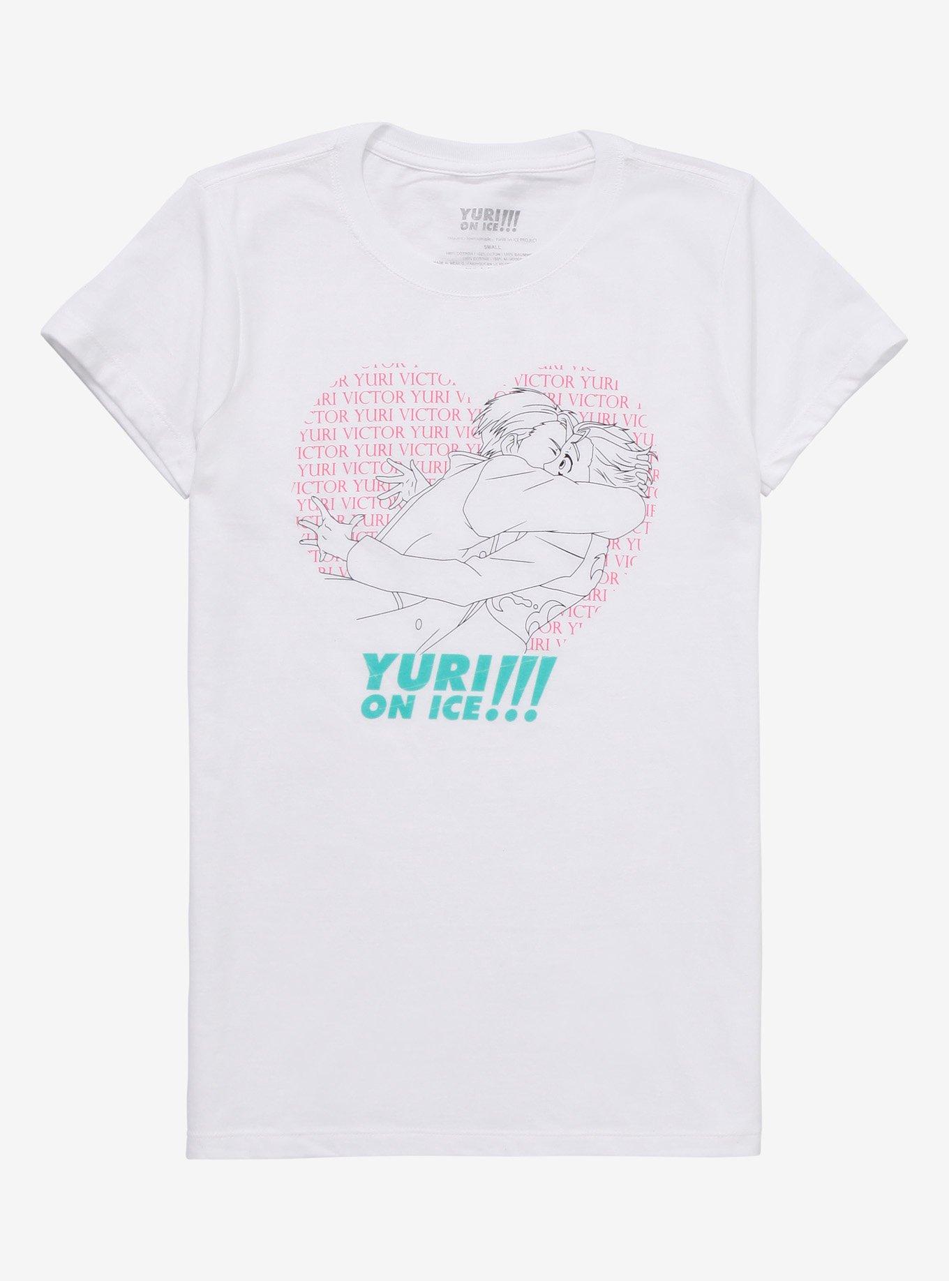 Yuri!!! On ICE Heart Girls T-Shirt, MULTI, hi-res