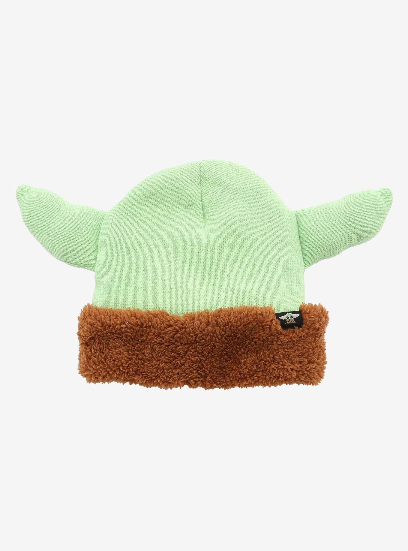 Star Wars The Mandalorian The Child Youth Eared Cuff Beanie - BoxLunch Exclusive, , hi-res