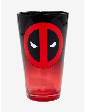 Marvel Deadpool Logo Ombre Pint Glass - BoxLunch Exclusive, , hi-res