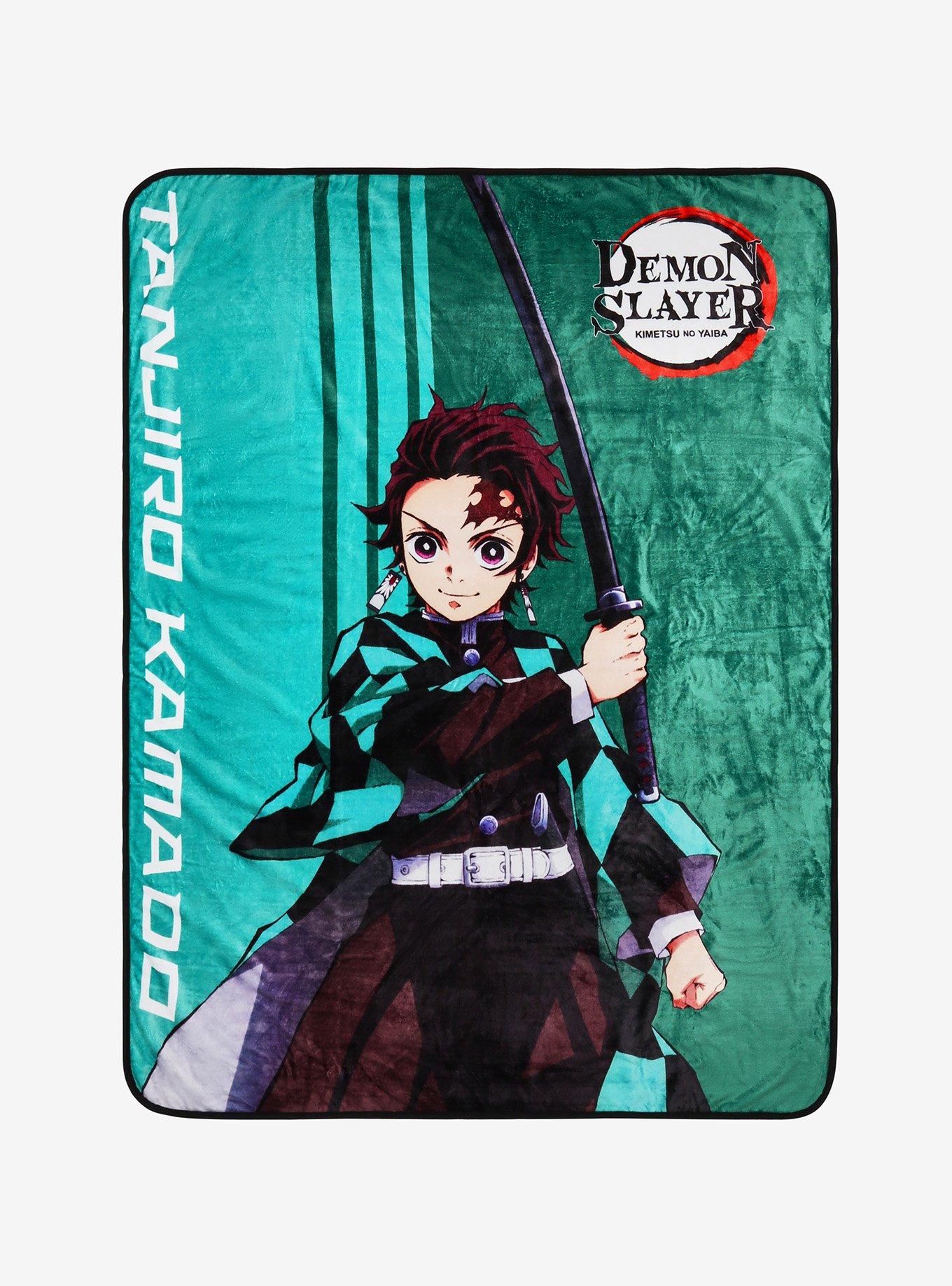 Demon Slayer: Kimetsu no Yaiba Tanjiro Kamado Throw Blanket - BoxLunch Exclusive, , hi-res
