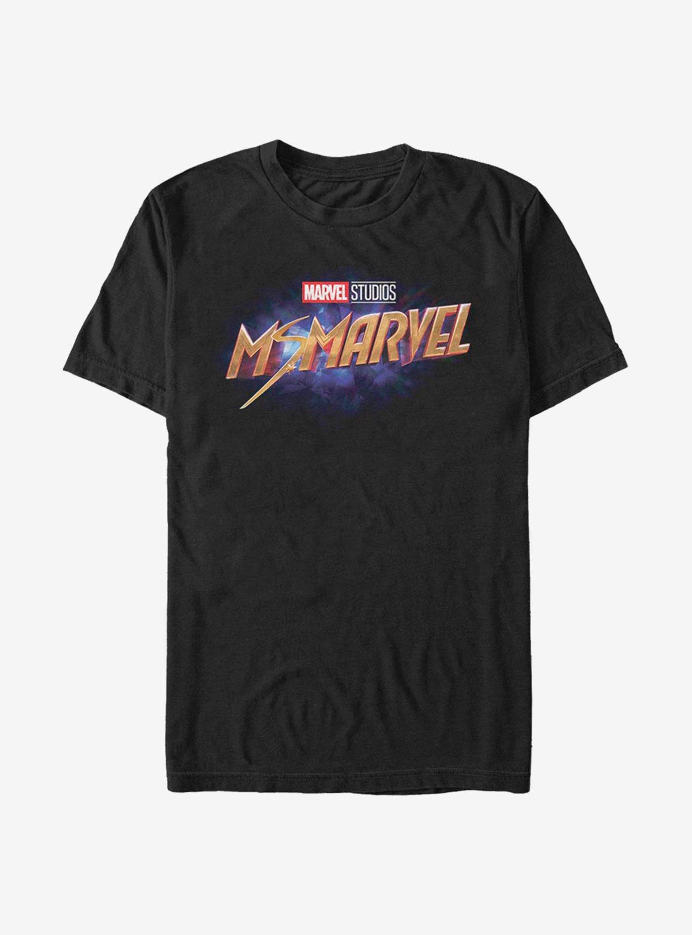 Marvel Ms. Marvel Logo T-Shirt, BLACK, hi-res