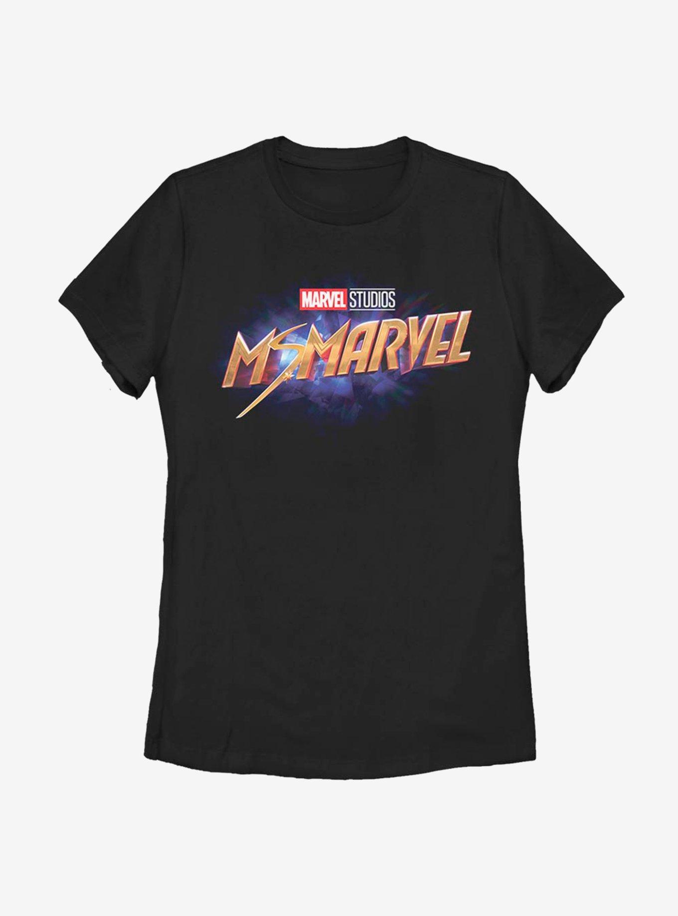 Marvel Ms. Marvel Logo Womens T-Shirt, BLACK, hi-res