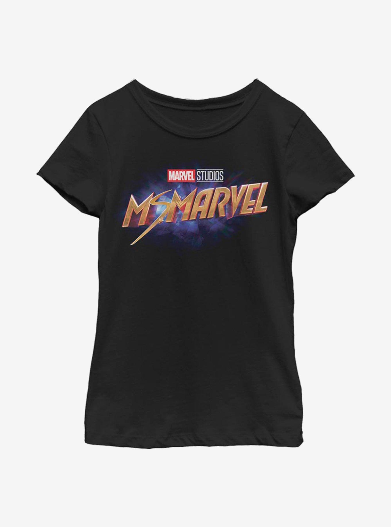 Marvel Ms. Marvel Logo Youth Girls T-Shirt, , hi-res