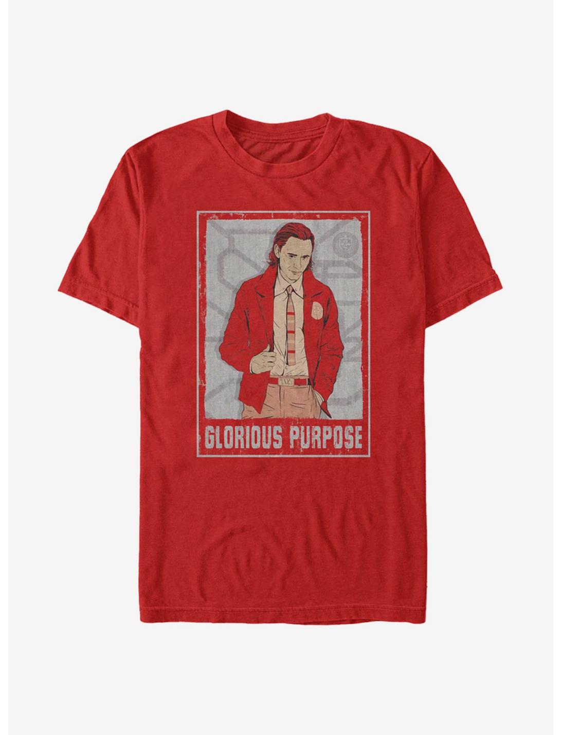 Marvel Loki Glorious Purpose T-Shirt, RED, hi-res