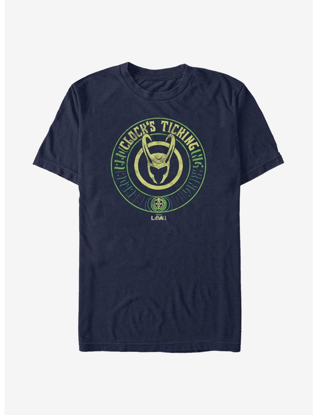 Marvel Loki Ticktock T-Shirt, NAVY, hi-res