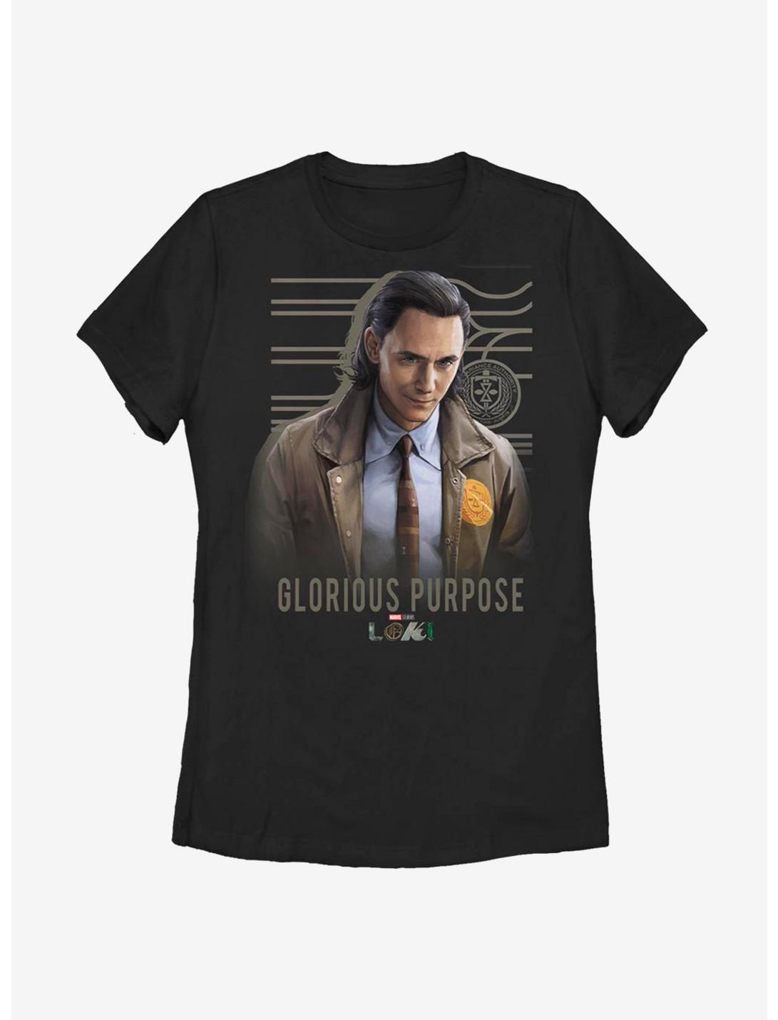 Marvel Loki Glorious Purpose Womens T-Shirt, BLACK, hi-res
