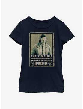 Marvel Loki Break Free Youth Girls T-Shirt, , hi-res