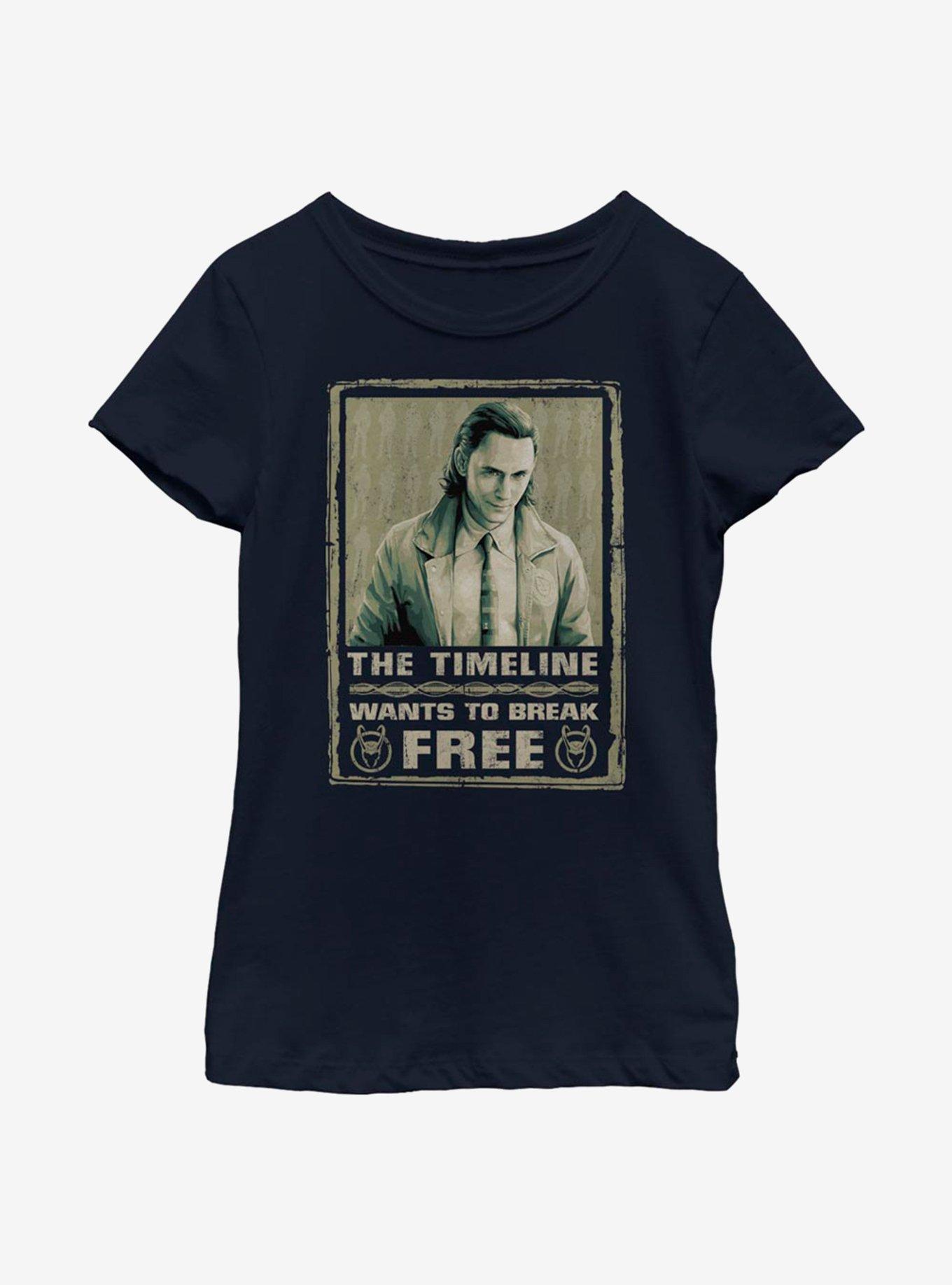 Marvel Loki Break Free Youth Girls T-Shirt, , hi-res