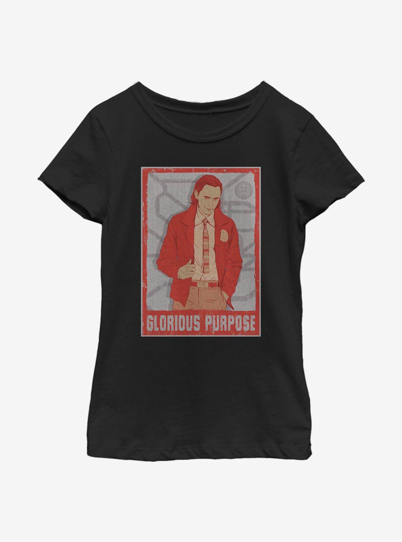 Marvel Loki Glorious Purpose Youth Girls T-Shirt, , hi-res