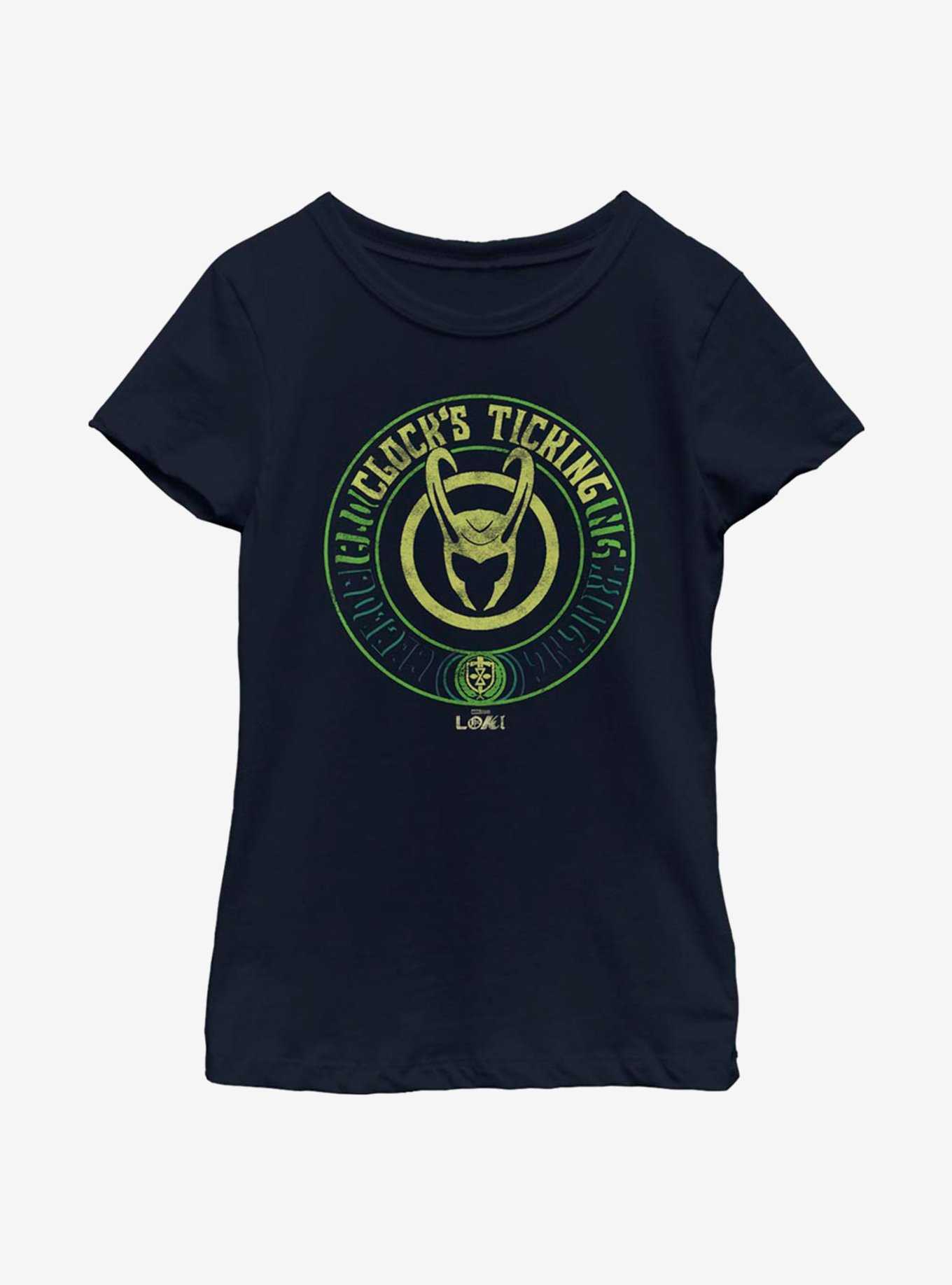 Marvel Loki Ticktock Youth Girls T-Shirt, , hi-res