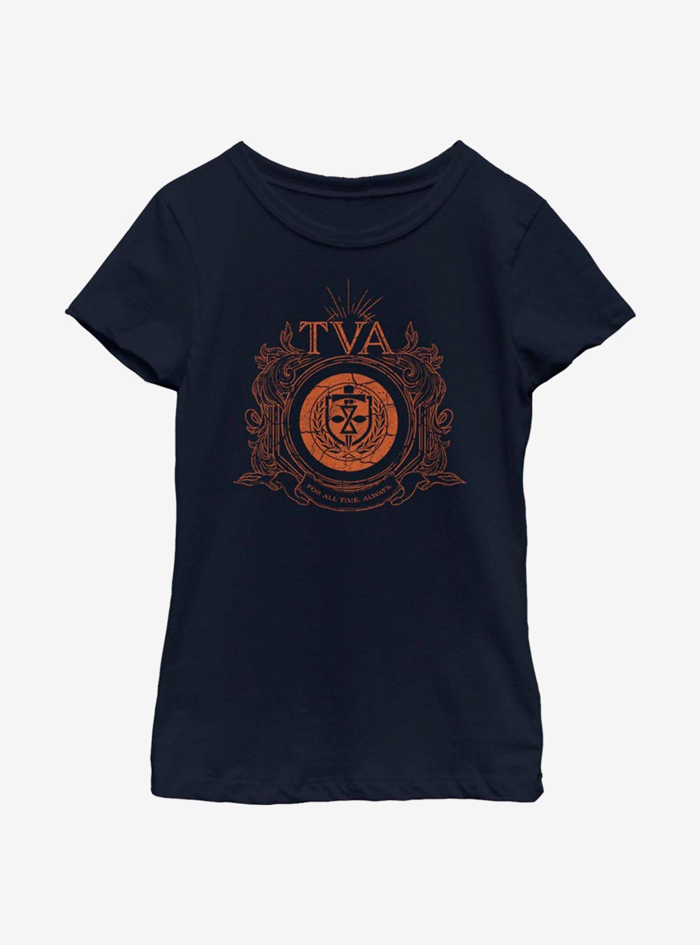 Marvel Loki Time Variance Authority Badge Youth Girls T-Shirt, , hi-res