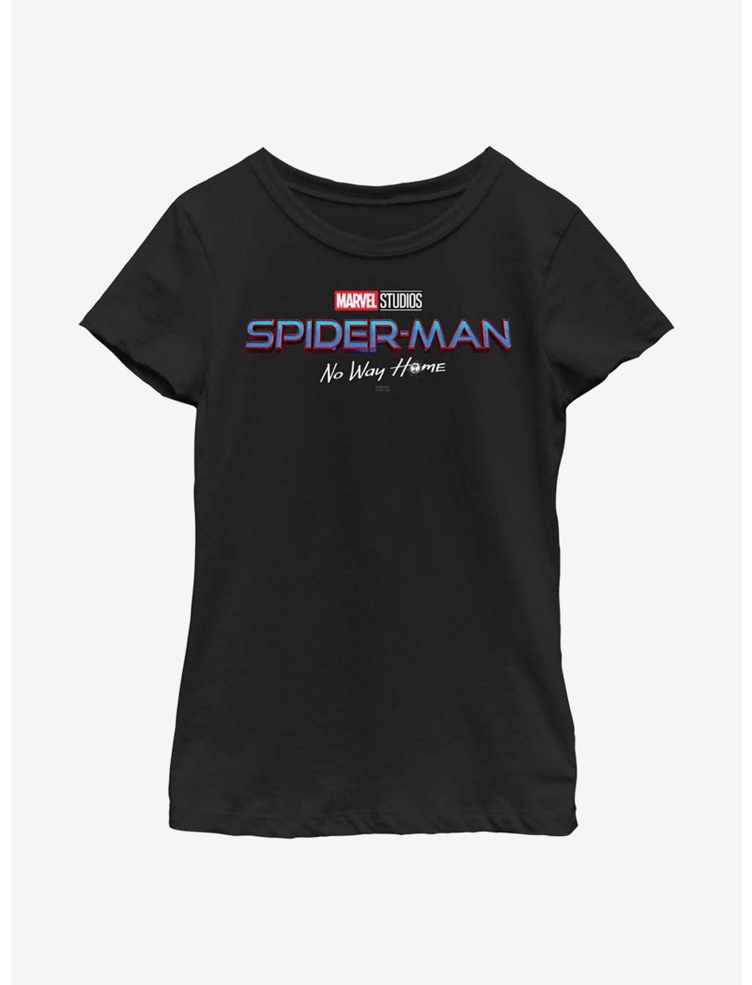 Marvel Spider-Man: No Way Home No Way Home Logo Youth Girls T-Shirt, BLACK, hi-res