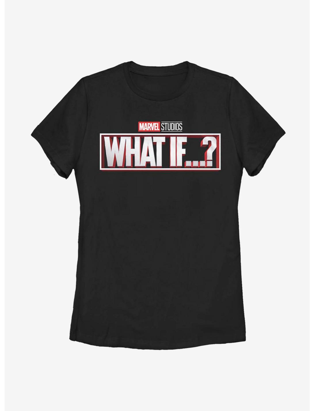 Marvel What If...? Logo Womens T-Shirt, BLACK, hi-res