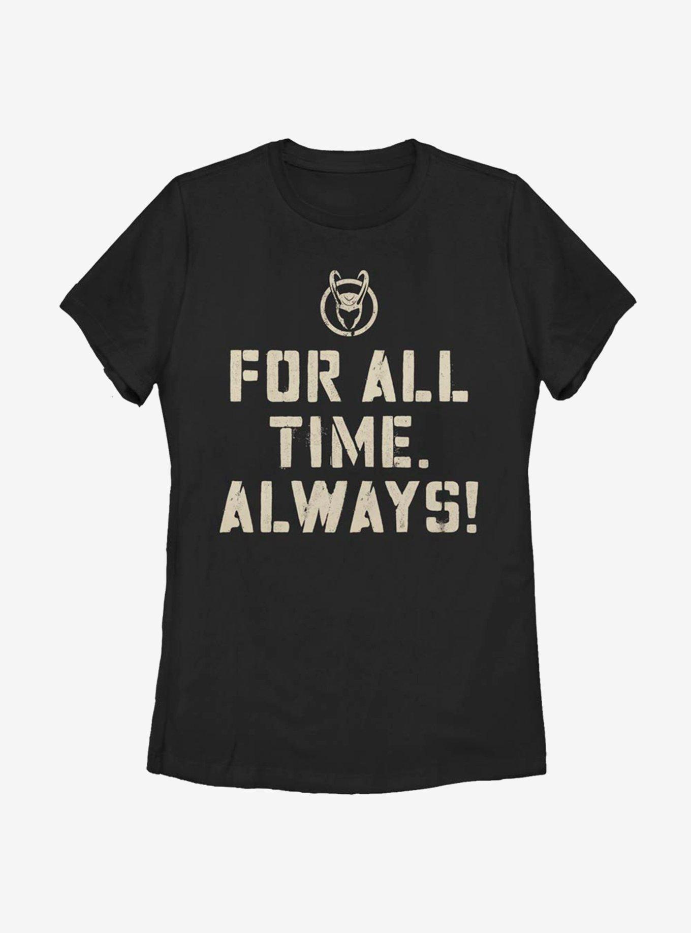 Marvel Loki For All Time Always Womens T-Shirt, BLACK, hi-res