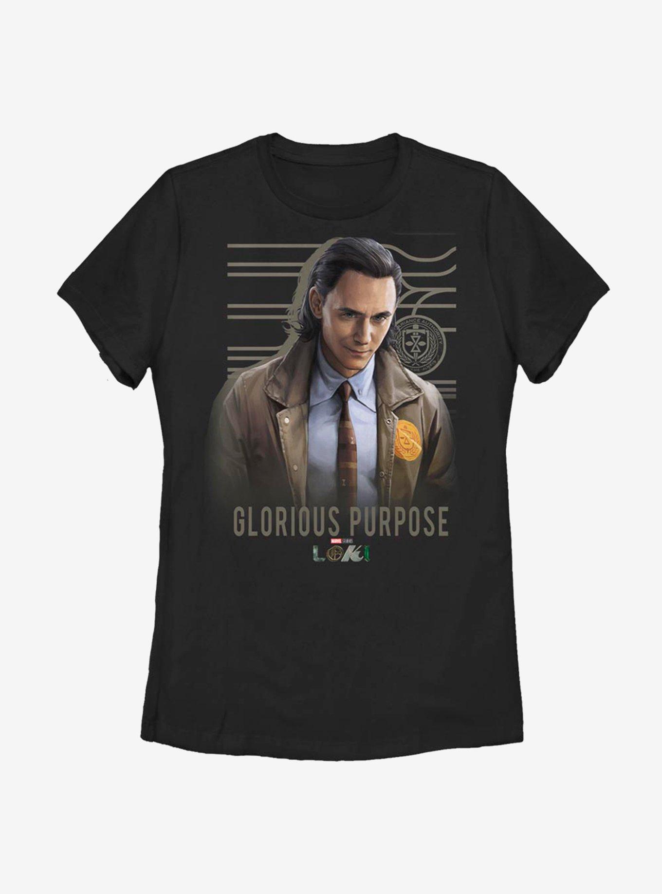 Marvel Loki Glorious Purpose Womens T-Shirt, BLACK, hi-res