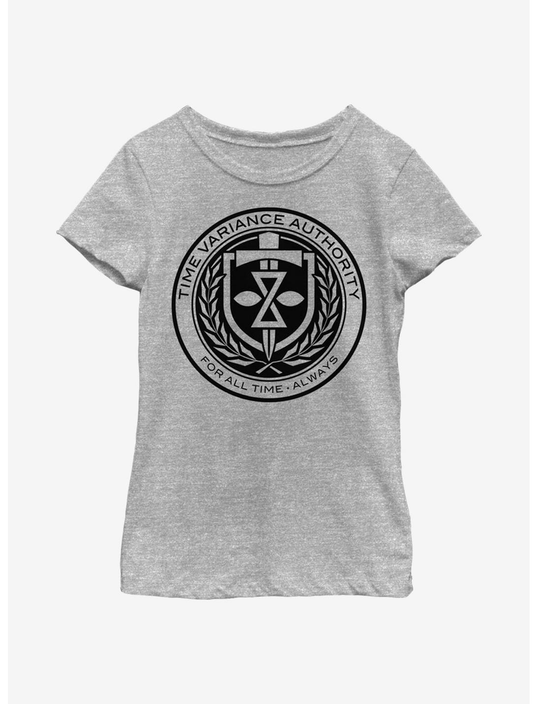 Marvel Loki Time Variance Authority Youth Girls T-Shirt, ATH HTR, hi-res