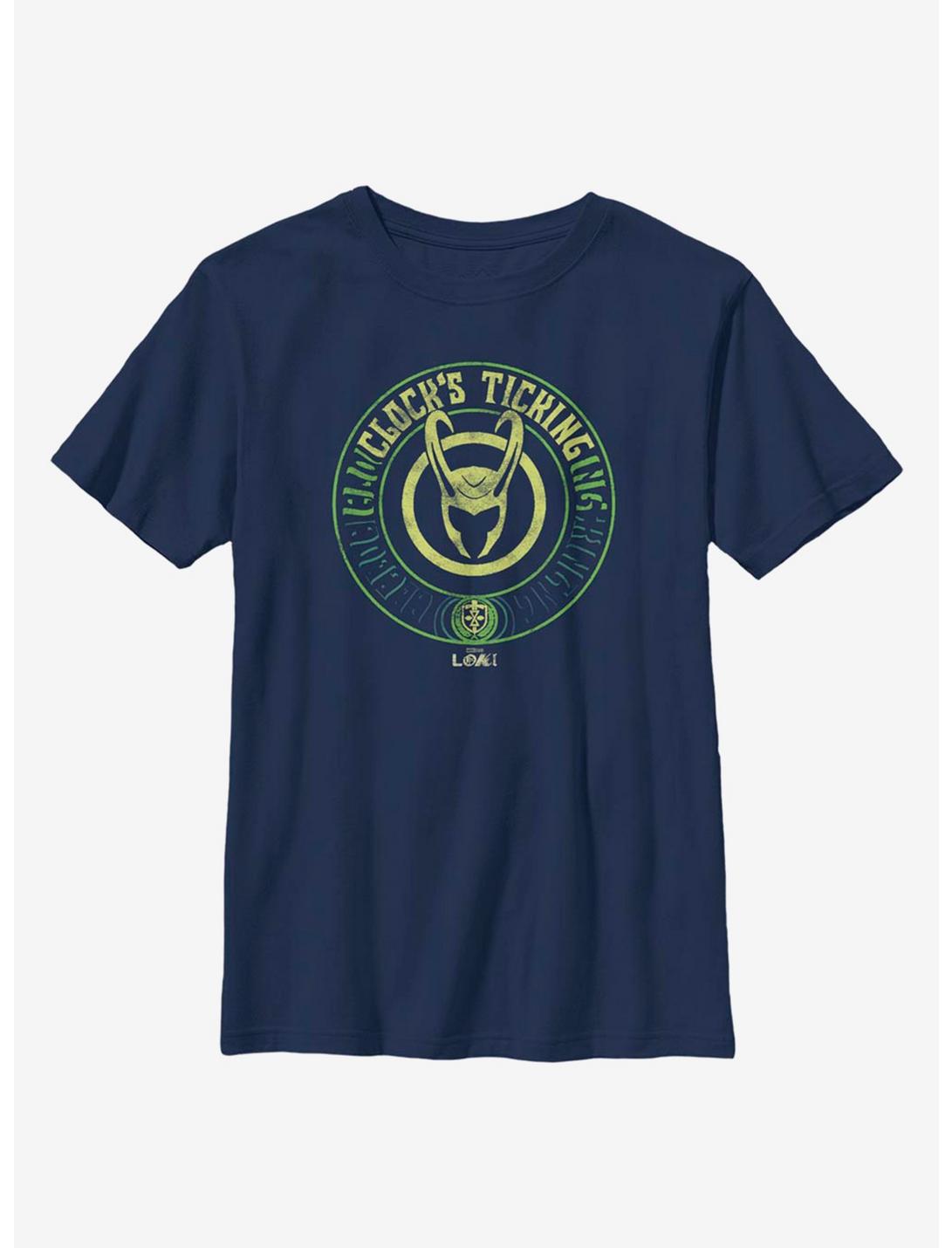 Marvel Loki Ticktock Youth T-Shirt, NAVY, hi-res